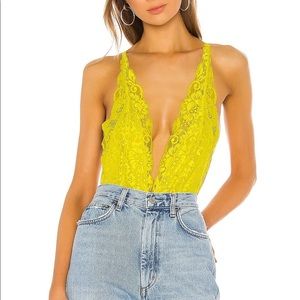 NWT ; Lace Bodysuit | Lime Lite